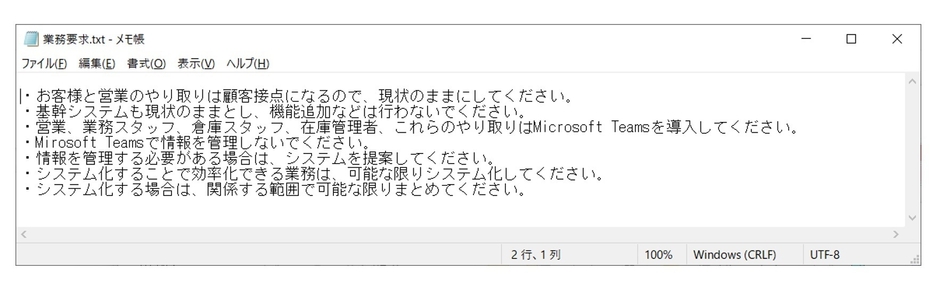 図3：改善提案要求のイメージ