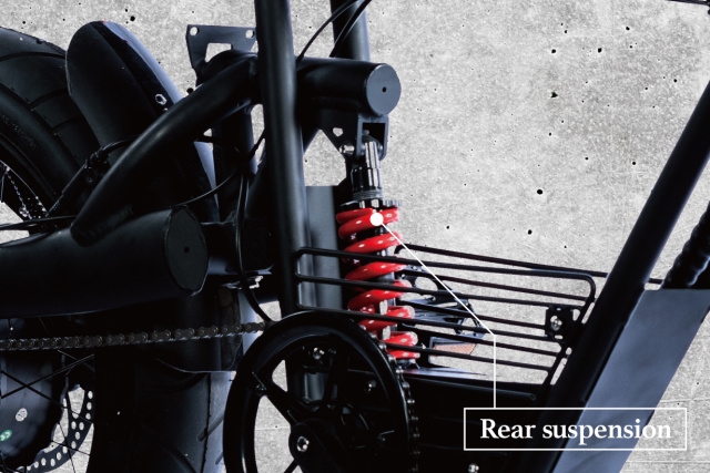 細部:後サスペンション