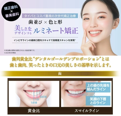 AI技術を取り入れた「ルミネート矯正」日本初上陸の矯正（歯並び）と審美（色・形）を組み合わせた次世代矯正歯科治療