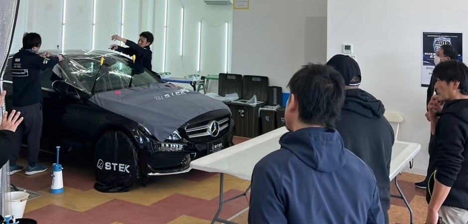 PPF施工実演(ワークショップ開催時)