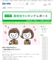 ＪＳコーポレーション（代表取締役社長　米田英一）が高校生ランキングレポート「高校１年生のみなさんへ「先輩の頑張ったランキング」」についてのアンケート調査結果を公開しました。