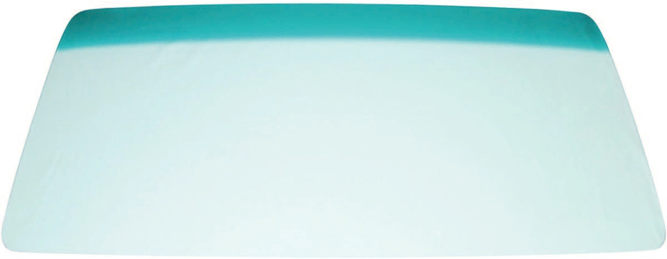 トラックフロントガラス ゴム式タイプ(大型:取付サービス込)(MC964195GP グリーンボカシ)