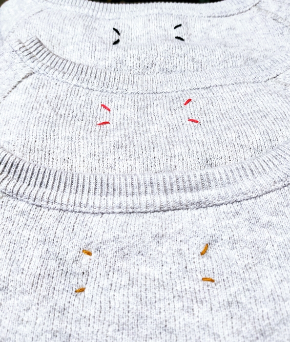 ハンドステッチカラー