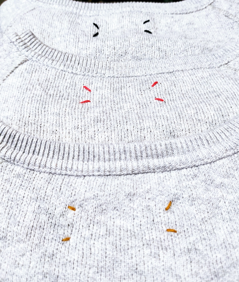 ハンドステッチカラー