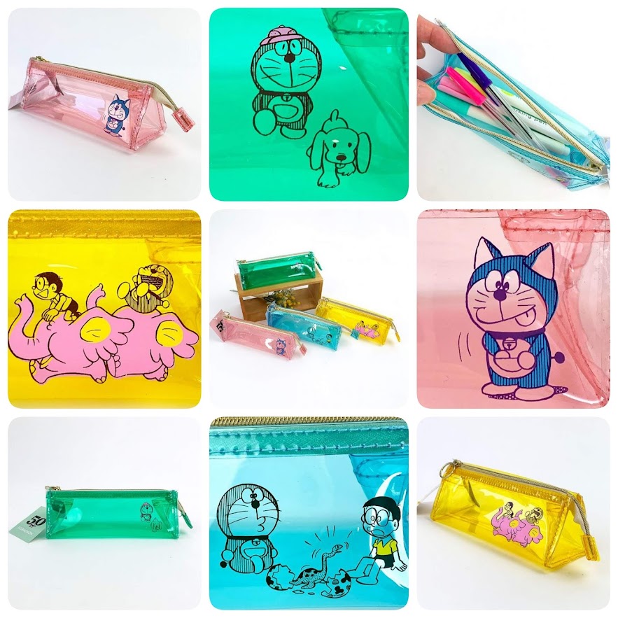 中が見えるからおもしろい！ドラえもんのクリアペンケースにこだわりの