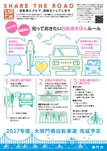 11月は「なるとサイクリング月間」 思いやりをもった自転車利用を　 徳島県鳴門市「SHARE THE ROAD(シェア ザ ロード)」の 取組を推進