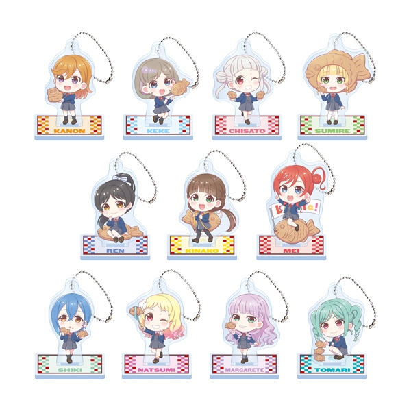 ▲スタンド付きデフォルメアクリルキーホルダー(Liella!焼き) (全11種・ランダム) 【サイズ】最大H約70mm