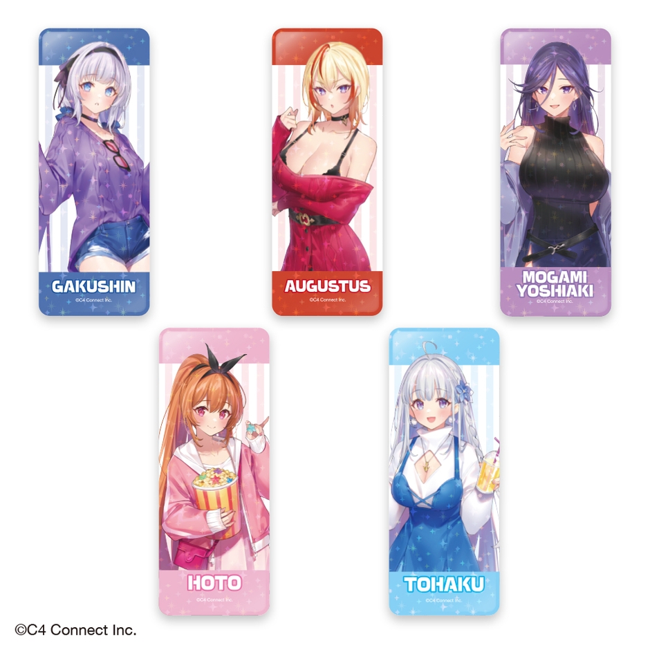 ▲縦型缶バッジ(全5 種)