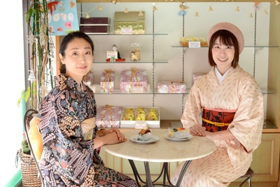 きものでお散歩 洋菓子エレン