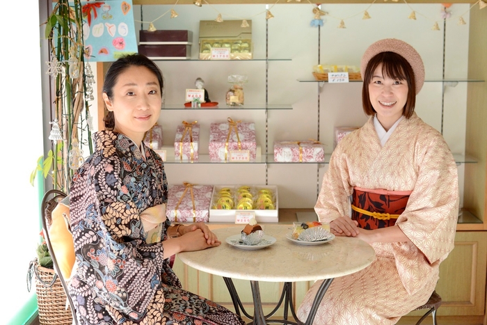 きものでお散歩 洋菓子エレン