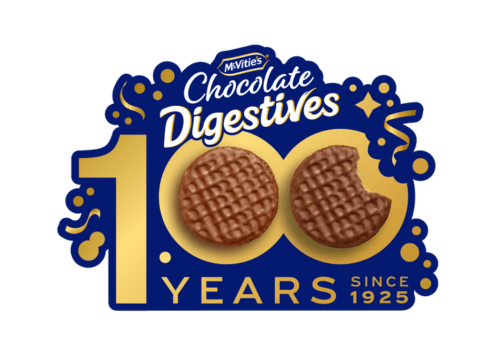 マクビティ100周年記念ロゴ