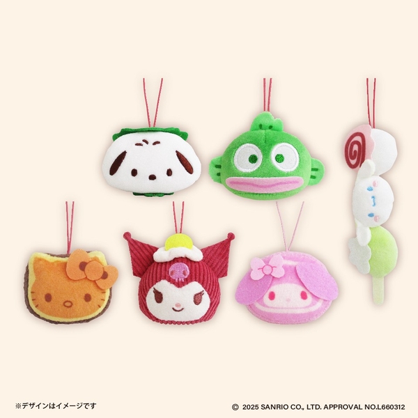 ▲サンリオキャラクターズ 和菓子ティータイム 和菓子マスコット ~GiGO限定~