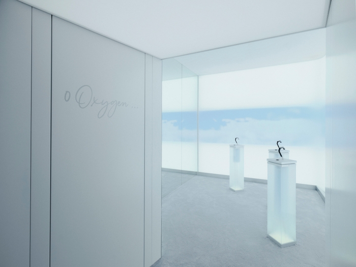 ゼロ オキシジェン技術を搭載したウォッチを体験できるスペース