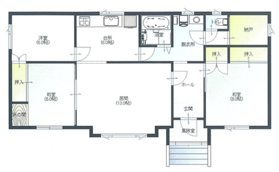 レジデンスA平面図