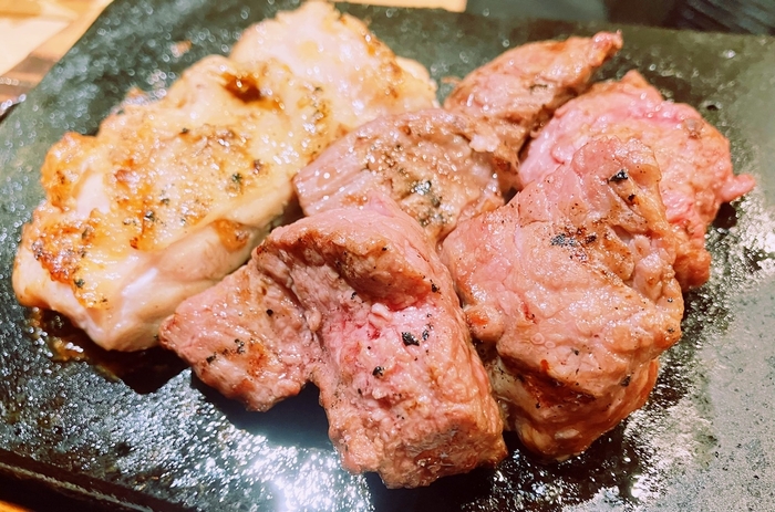 牛フィレ&チキンステーキセット