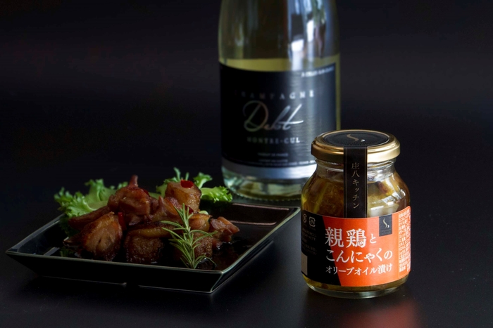 親どりとこんにゃくのオリーブオイル漬け&ワイン イメージ