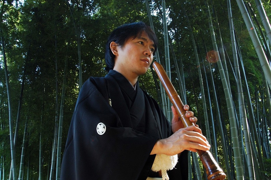尺八奏者 安島瑶山