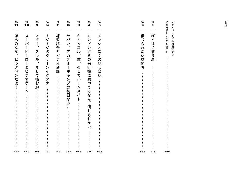 『ワンダーキッド・レオ　セレクション編 1巻』目次