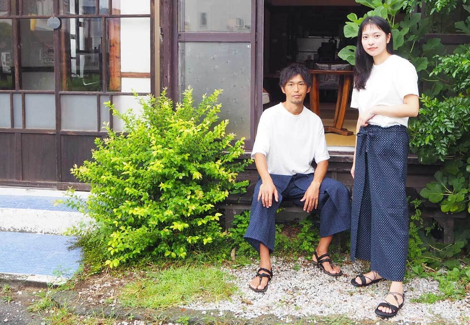 遠州刺し子ハカマパンツ(4)