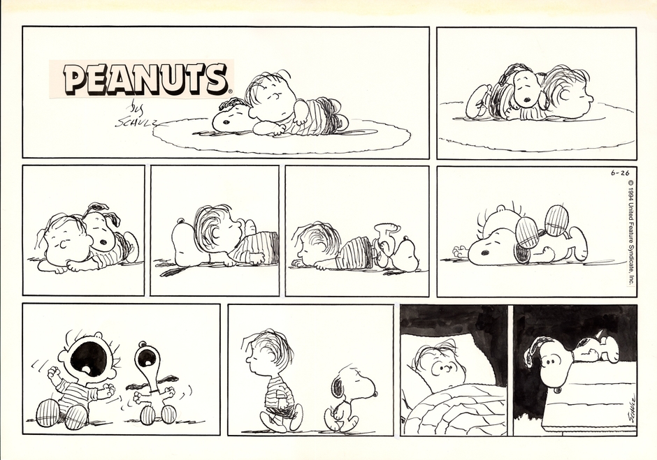 「ピーナッツ」原画 1994年6月26日 (C) Peanuts Worldwide LLC