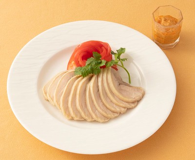 蒸し鶏の冷菜 胡麻ソース