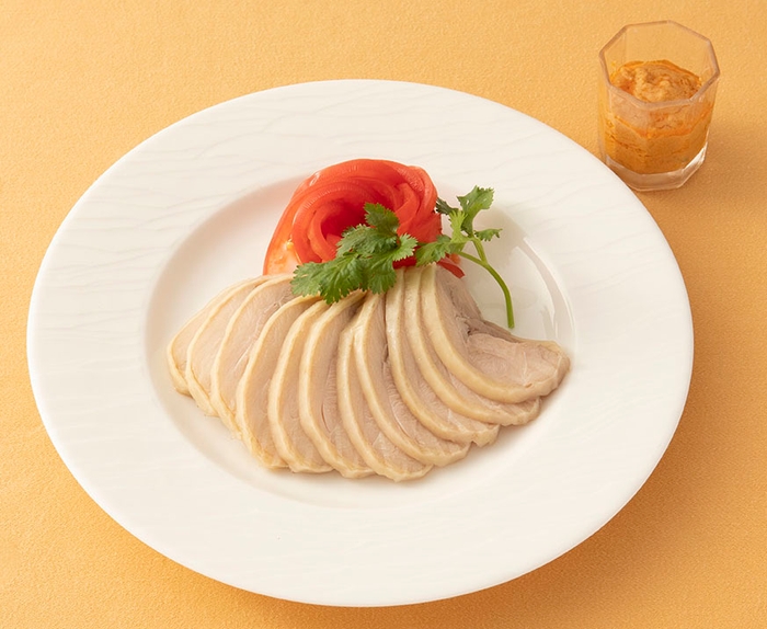 蒸し鶏の冷菜 胡麻ソース
