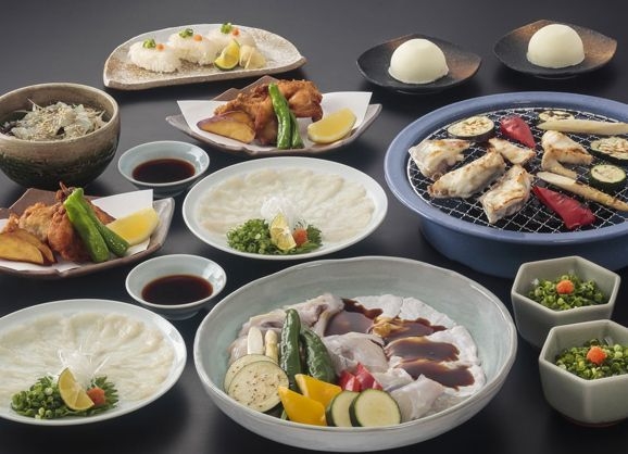 夏安居唐揚げ付きコース<写真は2人前>