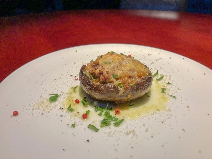 ジャンボマッシュルームのボロネーゼグラタン