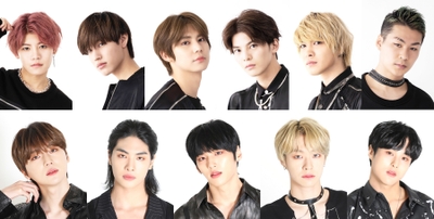 上段:瞭、日向、シヒョク、史也、龍太、太一/下段:コ ゴン、パク ハ、ゴンミン、ユンソル、ヒョンス