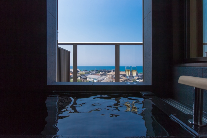 佳松苑 はなれ風香の温泉 展望風呂一例