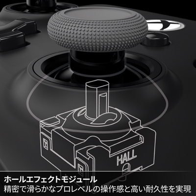 ホールエフェクトモジュール 精密で滑らかなプロレベルの操作感と高い耐久性を実現