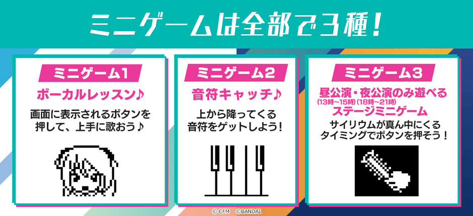 ミニゲームは全部で3種!(GIF)