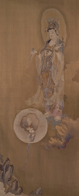 悲母観音図綴織額(綴織部分)　二代川島甚兵衛作　明治28年(1895)　 東京国立博物館蔵