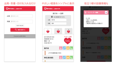 ベビーカーでの電車移動をサポートする「駅すぱあと for Pigeon.info」リリース！