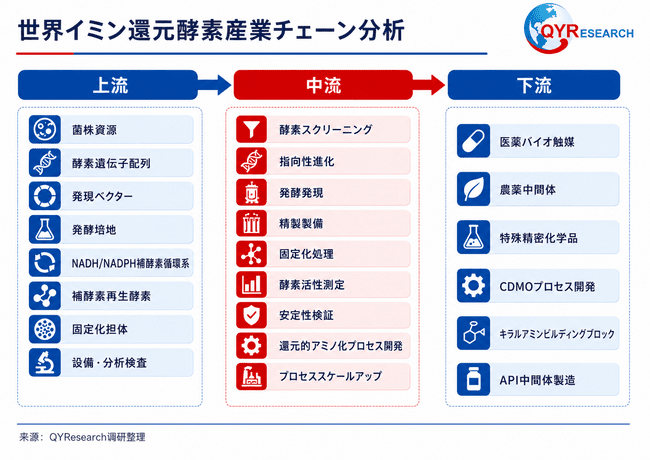 図.   イミン還元酵素産業チェーン分析