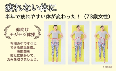 コロナでロコモが深刻化、寝たきりの高齢者が急増！？ たった10秒！寝転んでできる“モジモジ体操”が話題