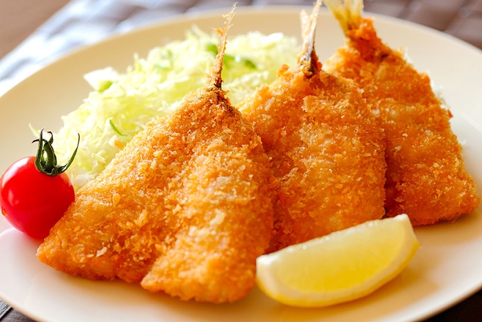 【あたみ】 自家製アジフライ
