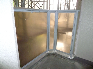 ベランダ、階段目隠し用ポリカーボネート