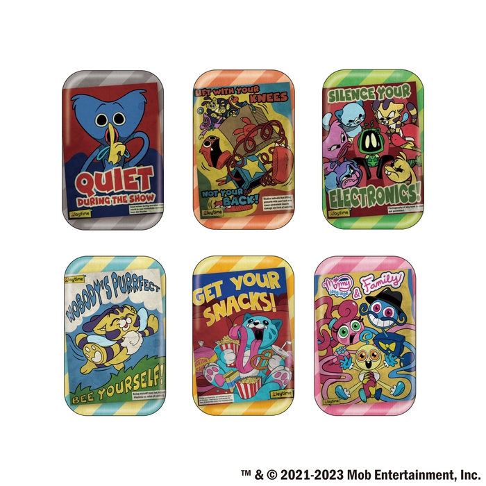 ＜Poppy Playtime ポスター柄缶バッジ　画像＞