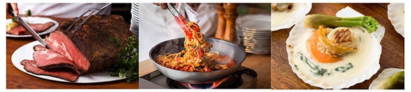 アメリカンローストビーフ/おすすめ日替わりパスタ/帆立貝と山菜の焼印グリル(ディナー限定)