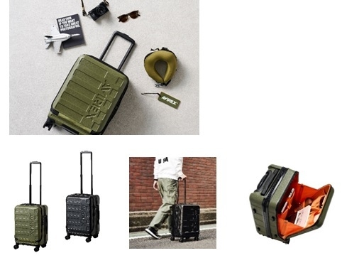 フロントオープンスーツケース(機内持ち込み用)