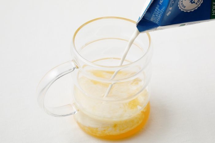 レモンラテ作り方