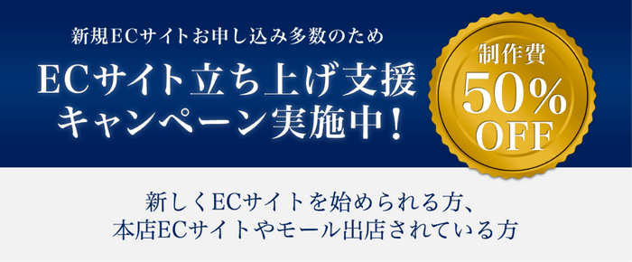 ＥＣサイト立ち上げ支援キャンペーン