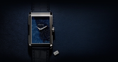 スウェーデン発ウォッチブランド「CORNICHE」 - 新作腕時計 - ブランド初となるレクタングルケースで魅せる「Visionnaire」 アベンチュリン文字盤を含む全4型発売
