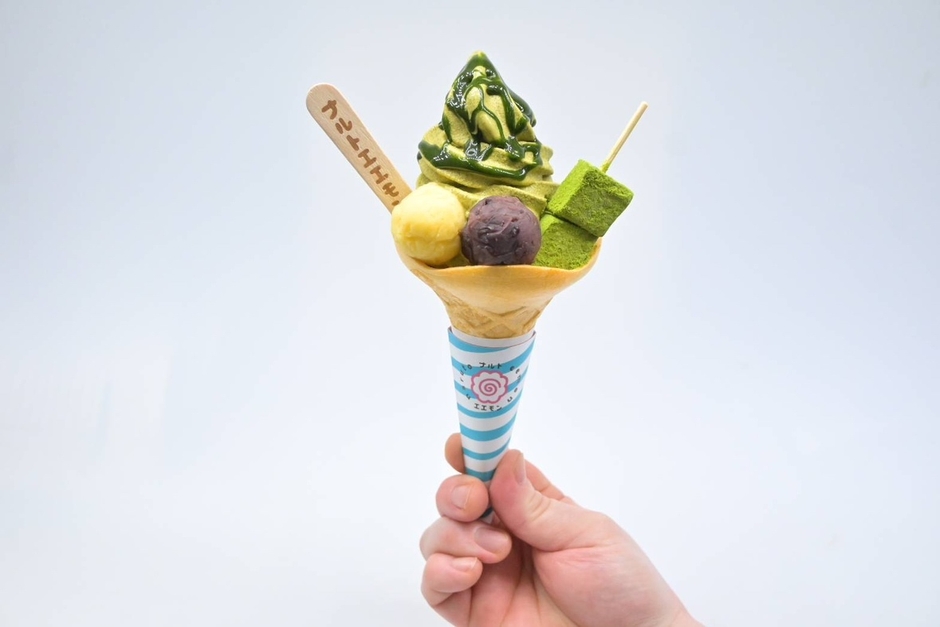 抹茶わらび餅ソフト