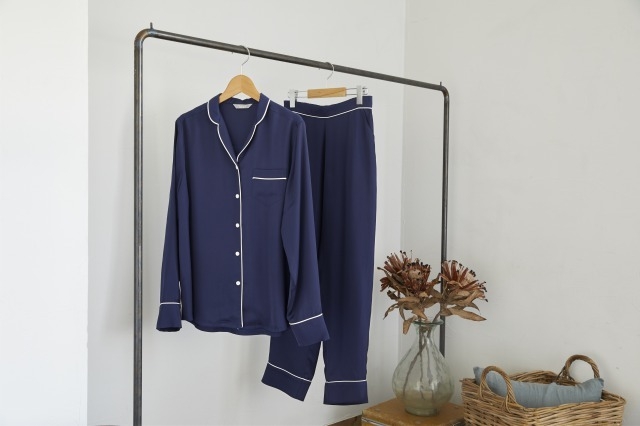 DREAMiN(ドリーミン)ロングスリーブ+ロングパンツ 上下セット(ネイビー)