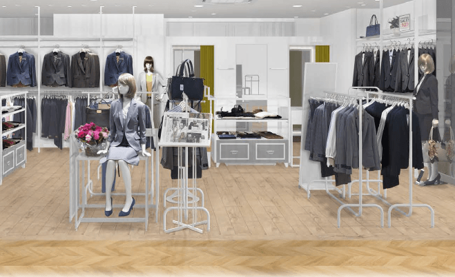 ザ・スーツカンパニー2階 レディスコーナーイメージ