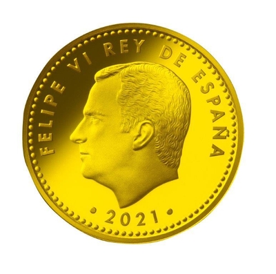 C スペイン100ユーロ金貨 表面