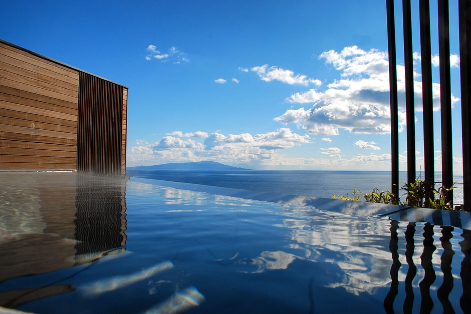 眺望が自慢!屋上の温泉露天風呂
