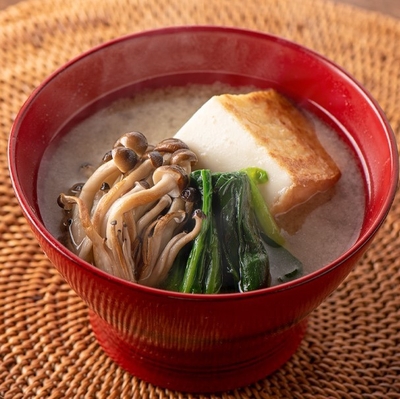 調理例(厚揚げのお味噌汁)
